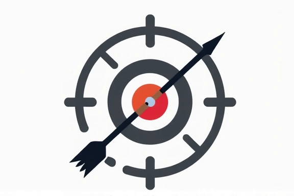 Target icon with arrows depicting advertising and targeting cookies