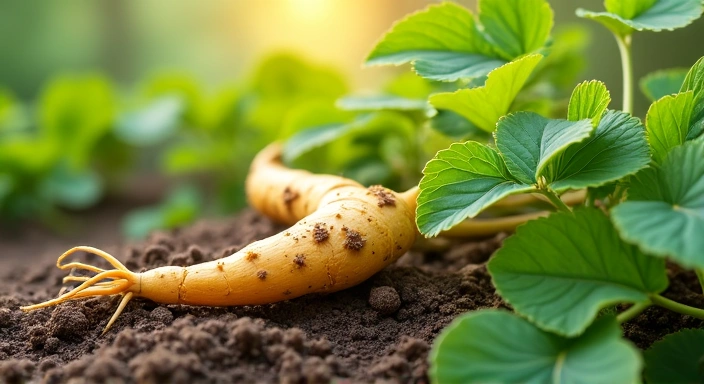 Illustrative image of Panax Ginseng, a key ingredient